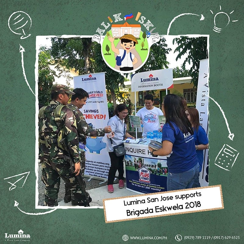 Lumina San Jose supports Brigada Eskwela 2018