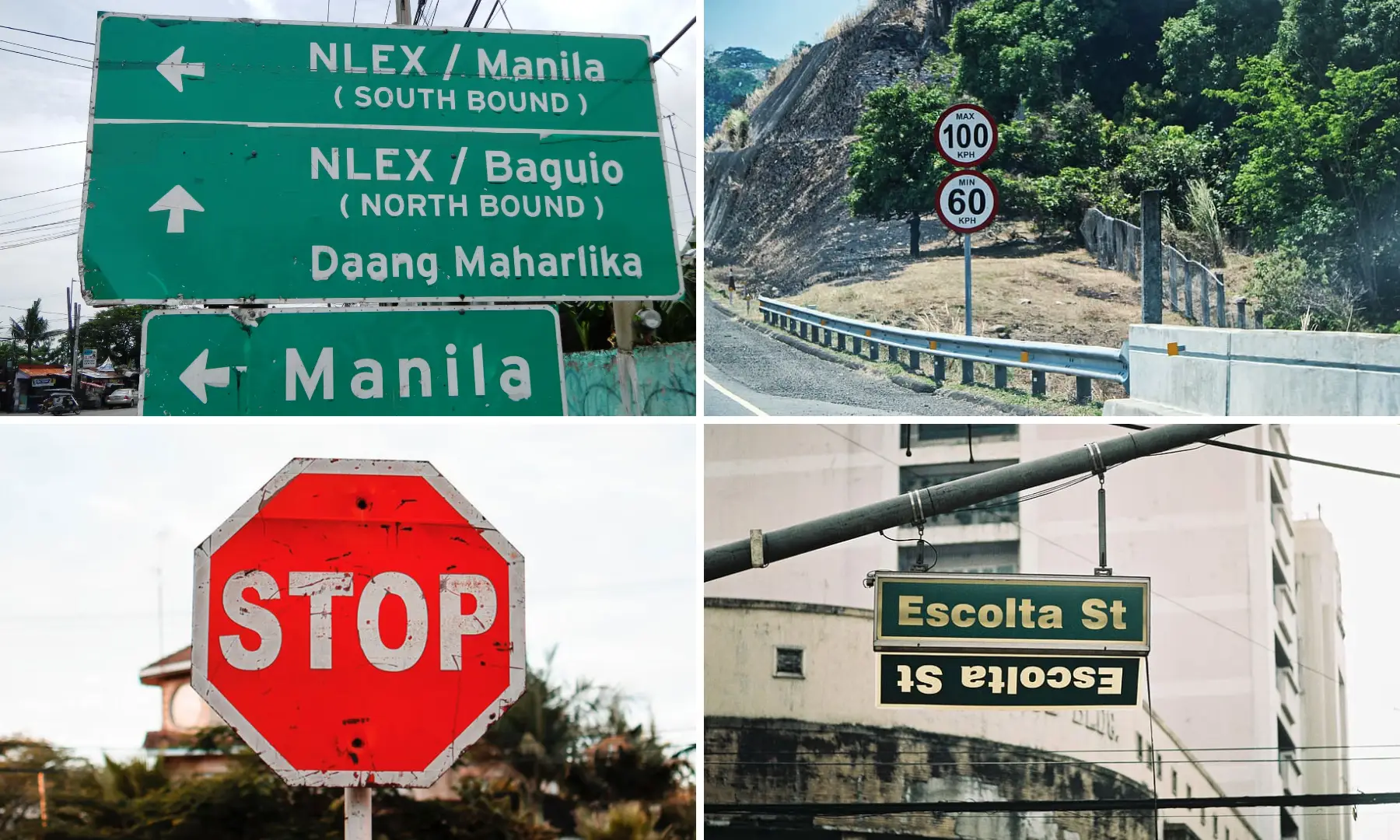 road warning signs tagalog