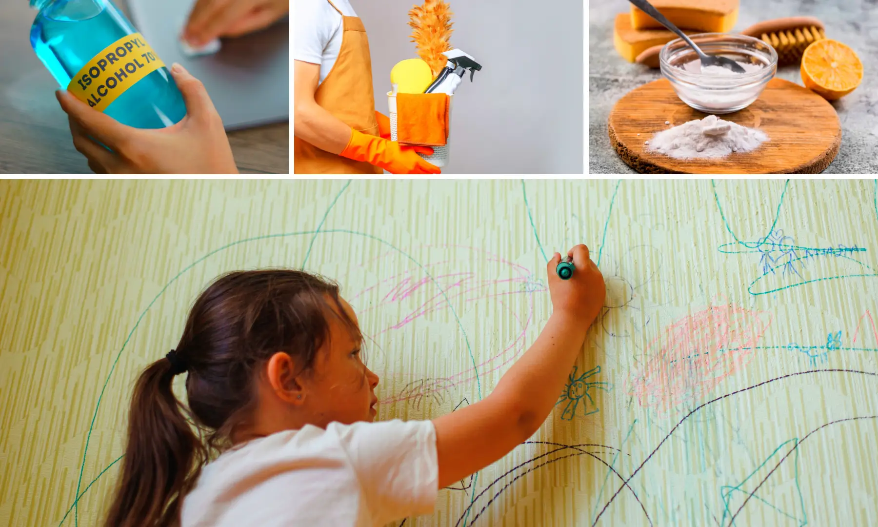 7 Cleaning Products To Remove Kids' Drawings From The Walls